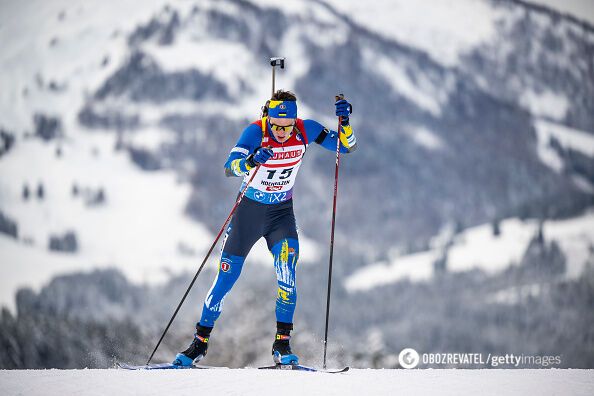The leader of the Ukrainian biathlon team had a stunning race at the World Cup, staging a dramatic finish
