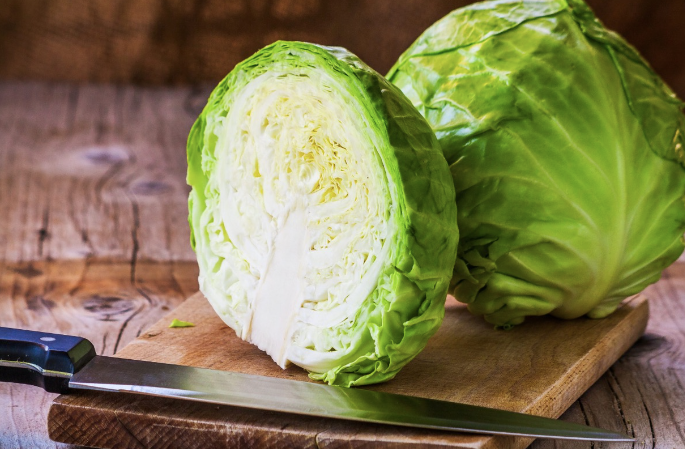 Fresh cabbage for cooking