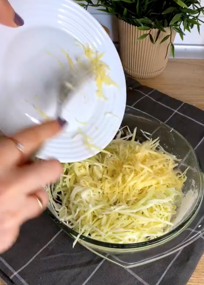 Cabbage with cheese