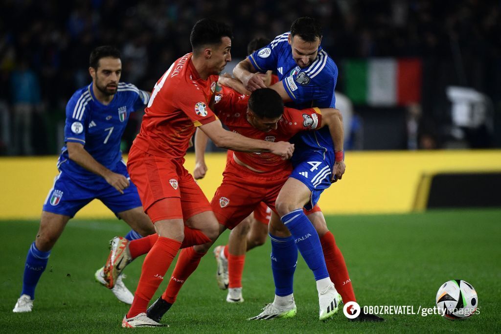 Italy nearly lost to North Macedonia in a qualifying match for the 2024 European Championship. Video