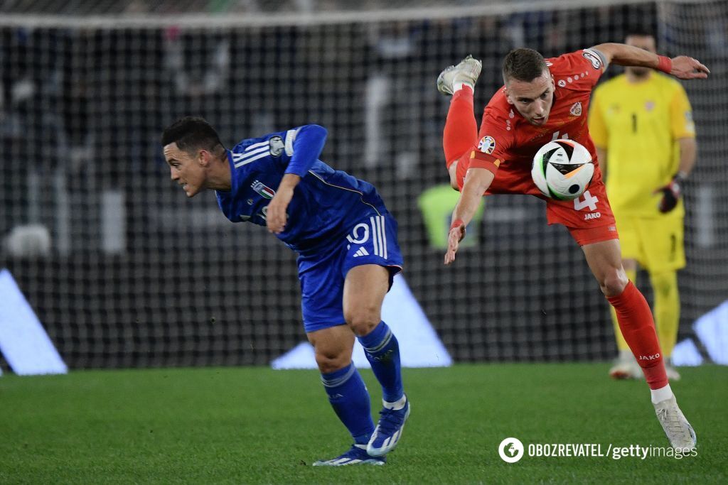 Italy nearly lost to North Macedonia in a qualifying match for the 2024 European Championship. Video