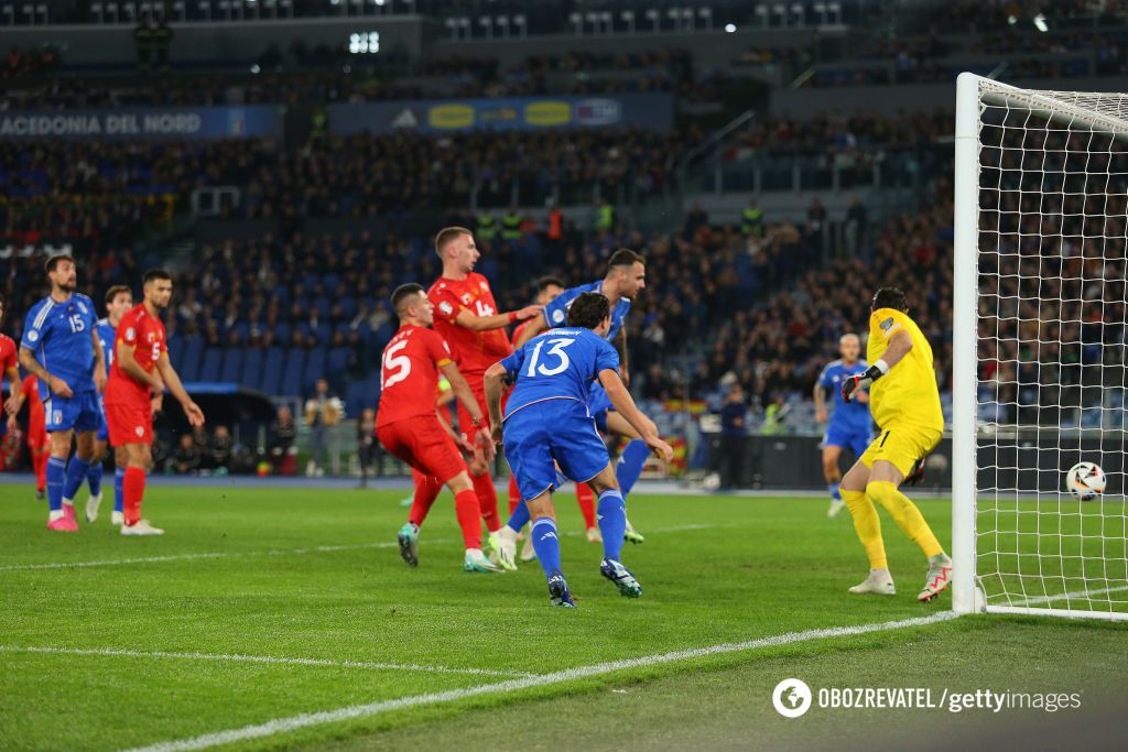 Italy nearly lost to North Macedonia in a qualifying match for the 2024 European Championship. Video