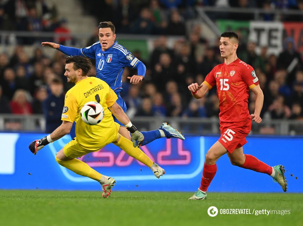 Italy nearly lost to North Macedonia in a qualifying match for the 2024 European Championship. Video