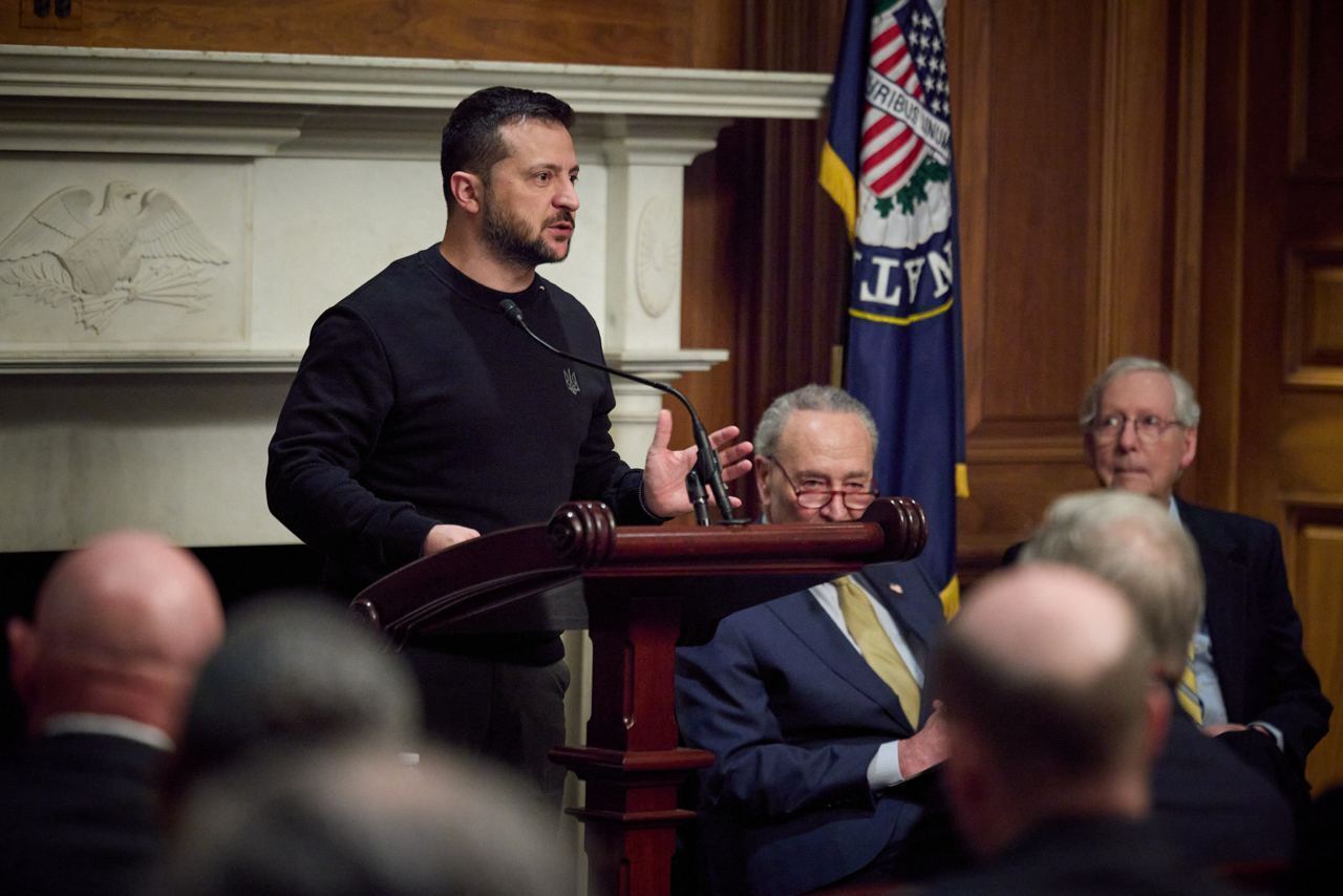 ''If Ukraine receives help, it will be able to win this war'': Zelenskyy delivers a speech in US Senate. Photo