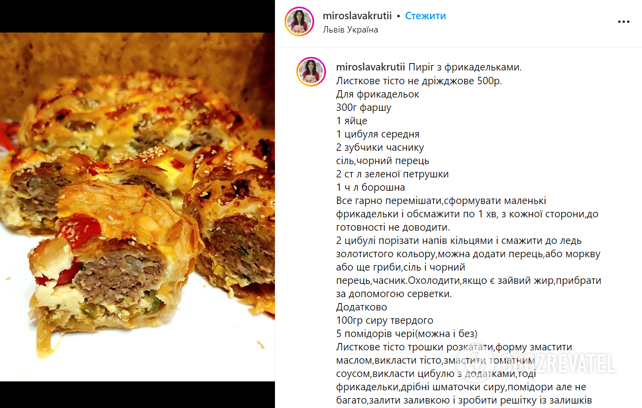 Obfity placek z klopsikami na lunch: z jakiego ciasta gotować