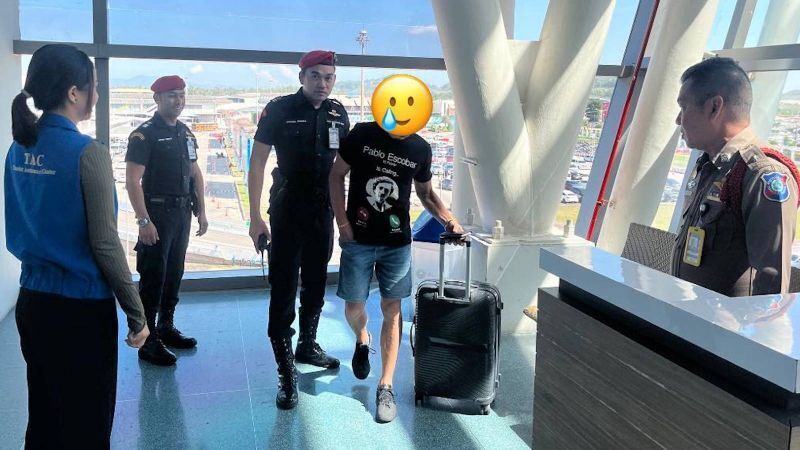 Barefoot Russian with a naked torso caused a stir at Phuket airport: tourists called the police