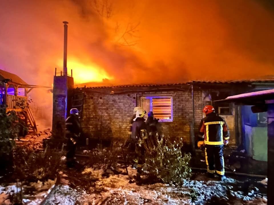 Domy stanęły w płomieniach