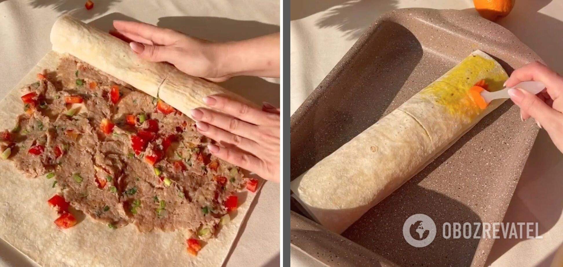 How to cook pita bread roll correctly