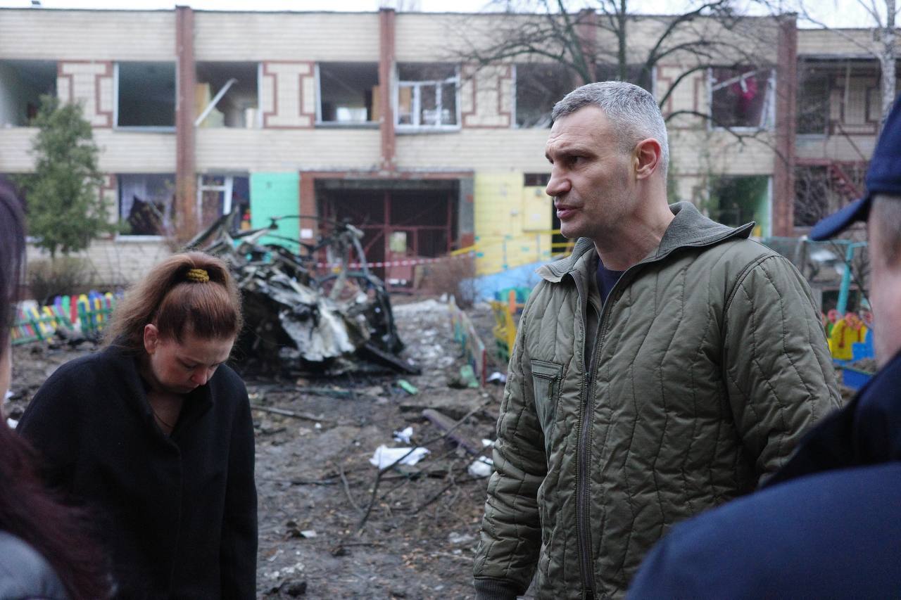 A house and a kindergarten will have to be rebuilt: Klychko shows devastating consequences of Russian night attack on Kyiv