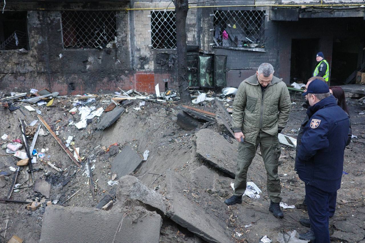 Dom i przedszkole będą musiały zostać odbudowane: Kłyczko pokazuje straszne konsekwencje nocnego ataku Rosji na Kijów