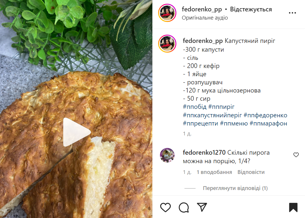 Recipe for cabbage pie with kefir