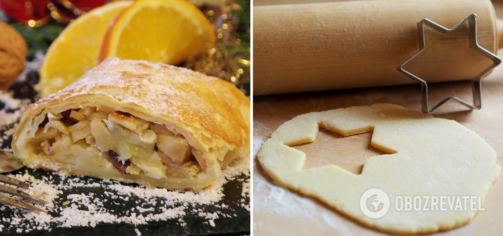 Yeast-free dough for strudel