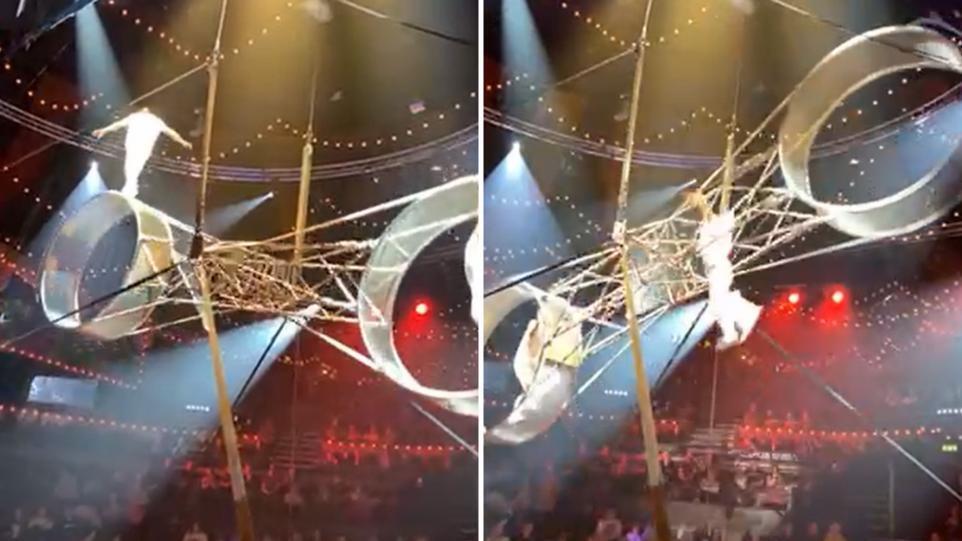British acrobat falls from 10-meter height during circus show