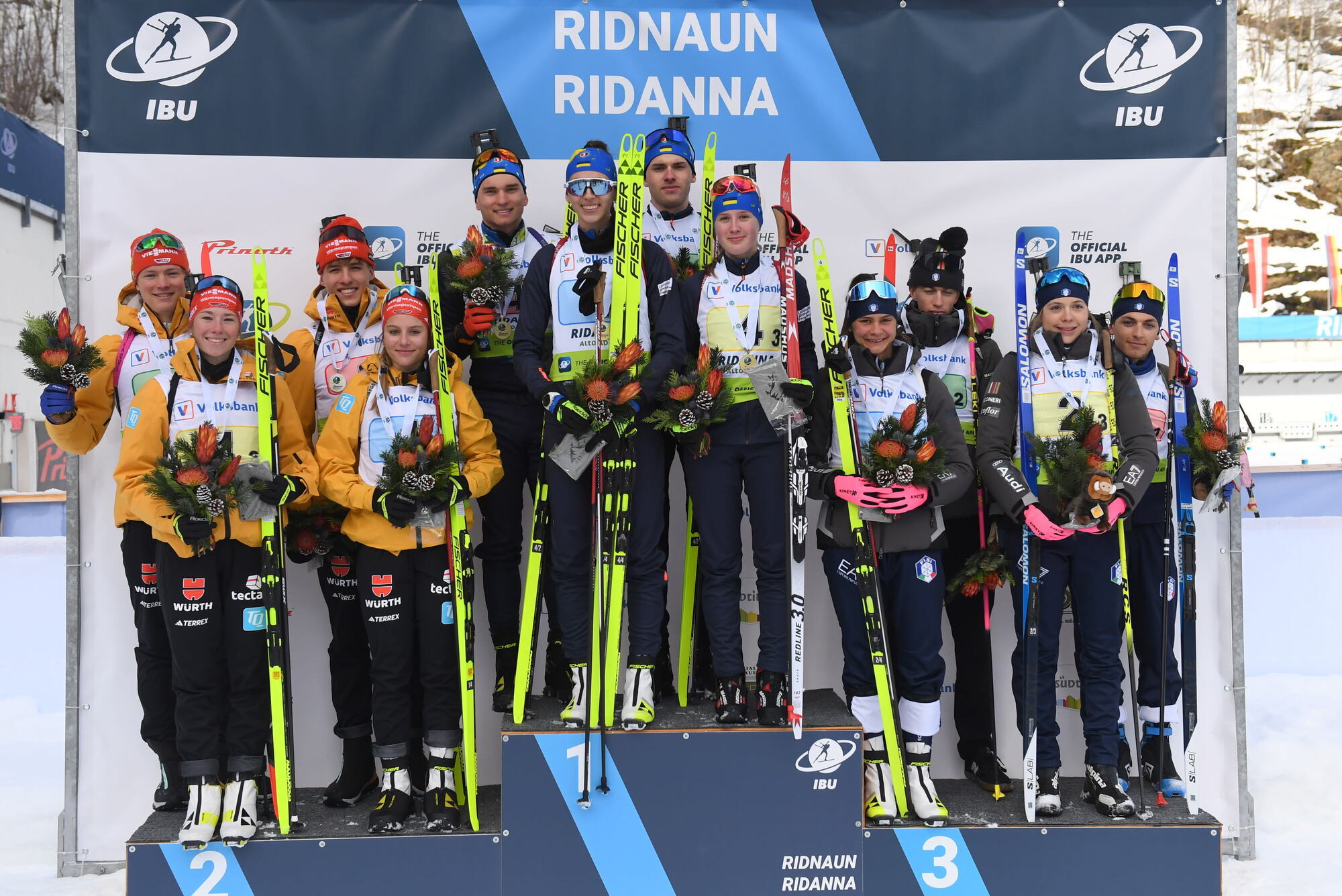 Ukraińska drużyna biathlonowa zdobywa złoto w sztafecie na Pucharze IBU