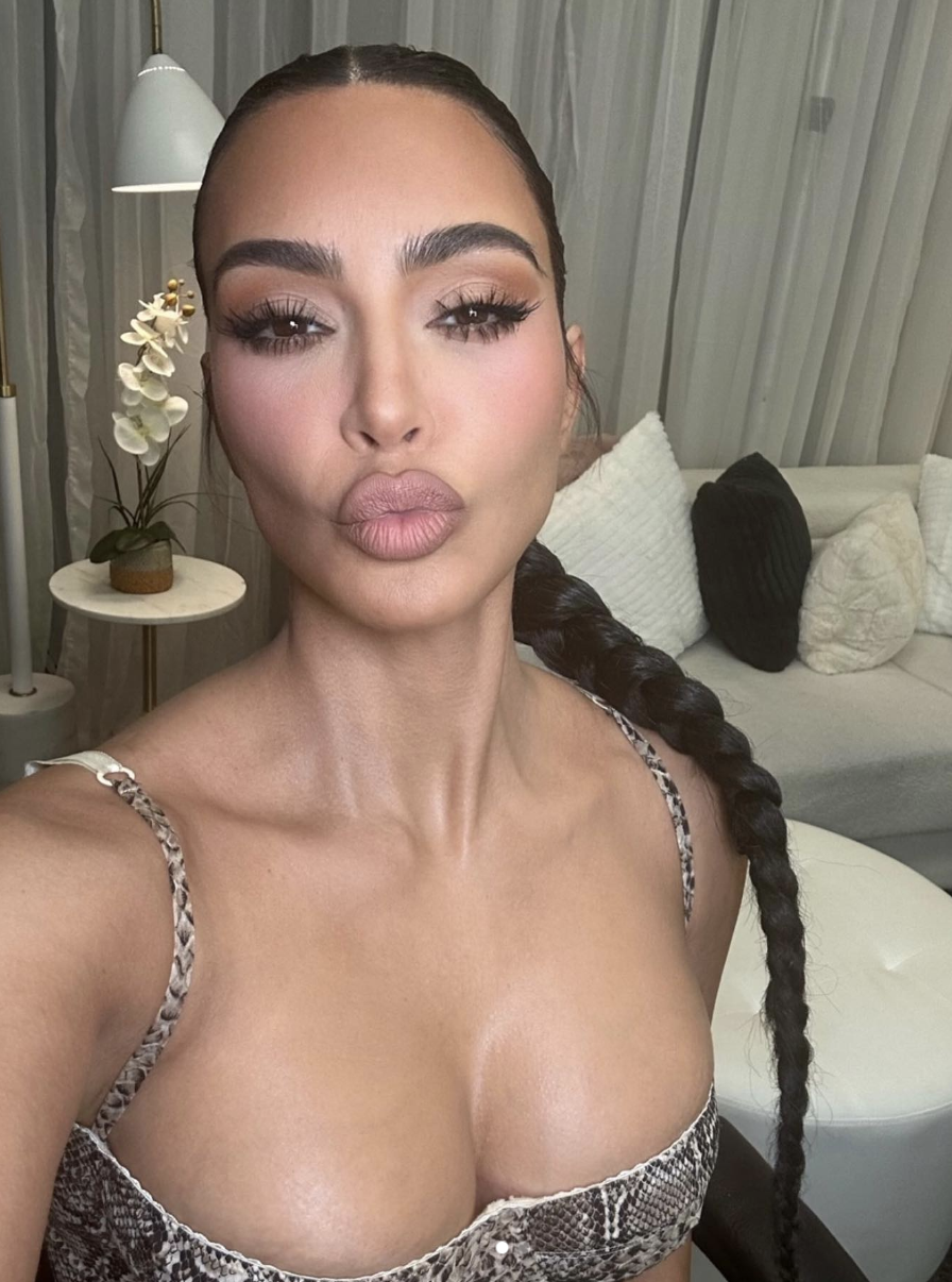 Kim Kardashian shows how to update a braid stylishly