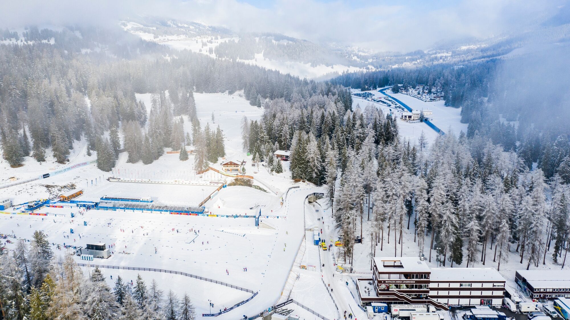 Biathlon stadium in Lenzerheide