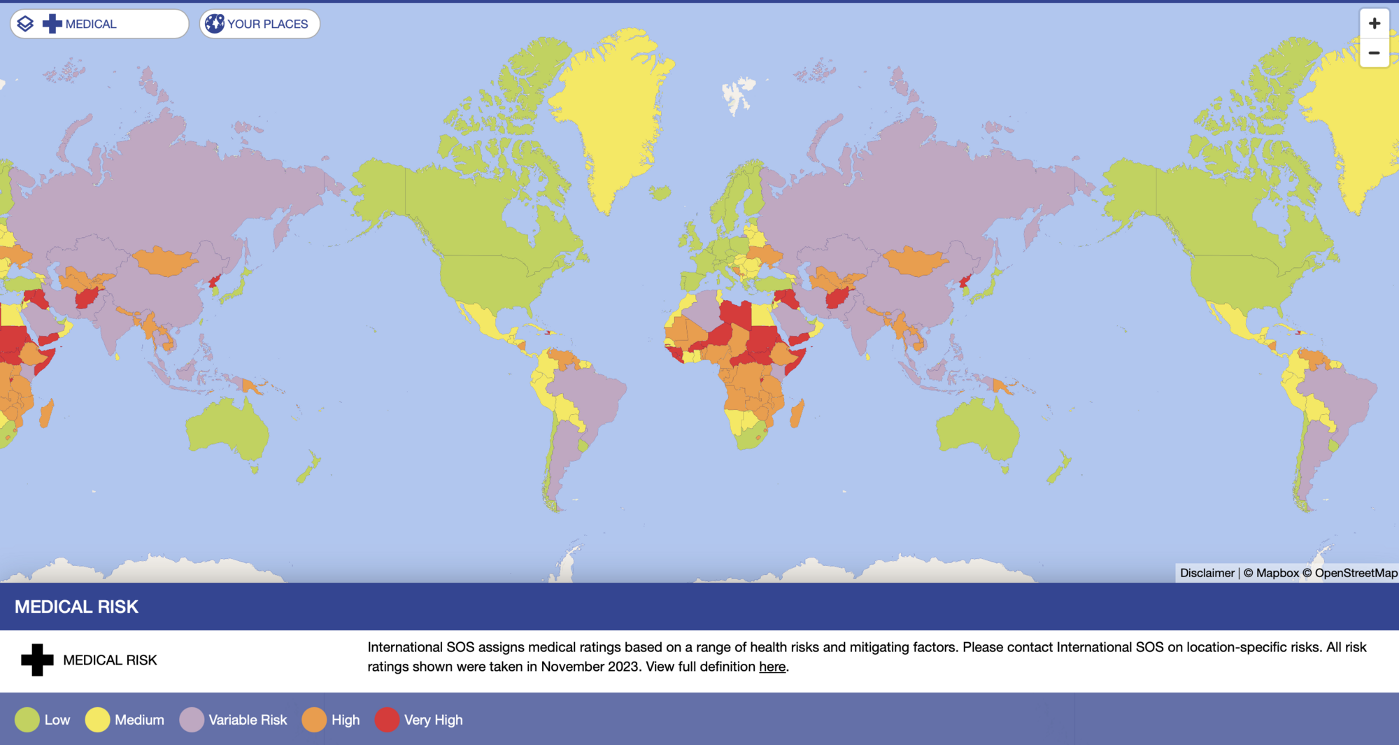 Ukraine was recognized as one of the most dangerous countries in the world: what other places you should not visit in 2024 due to various reasons. Map