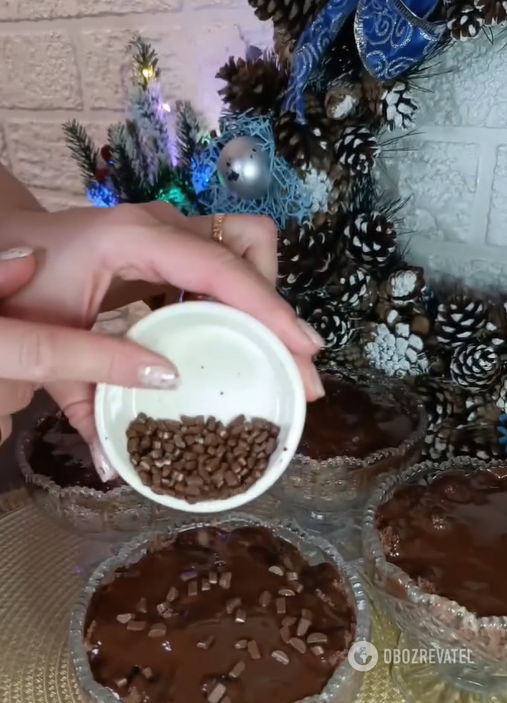 Elementary chocolate dessert in a bowl: easier than any cake