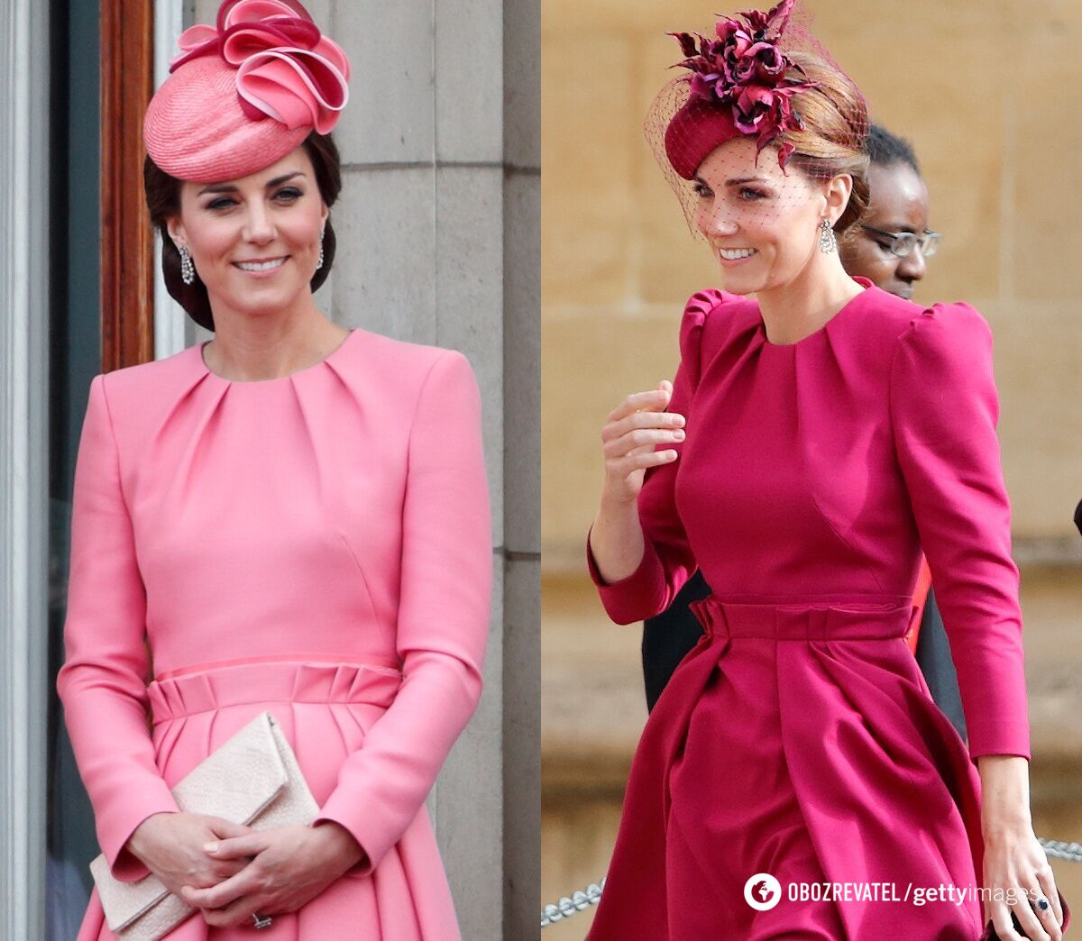 You didn't even notice: 5 times Kate Middleton wore identical outfits in different colors. Photo