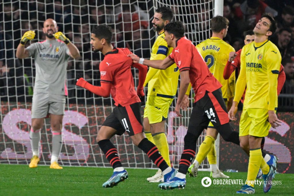 Referee dismisses Rennes goal