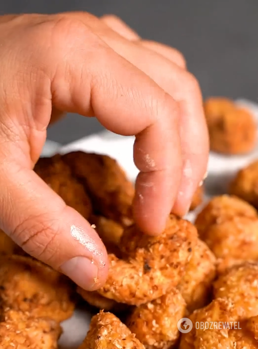 Chicken popcorn: an unusual idea shared by a famous chef