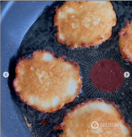 Delicious fried apple pancakes: how to make the dough