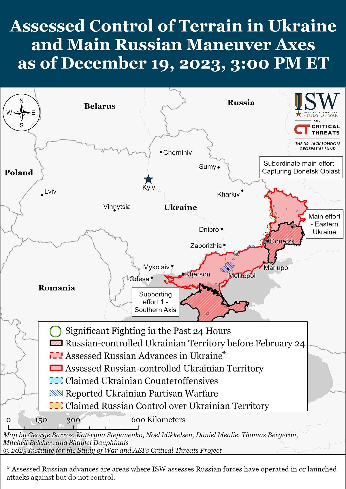 Mapa wojny na Ukrainie