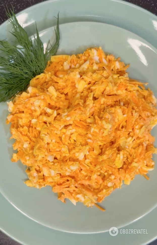 Delicious carrot salad