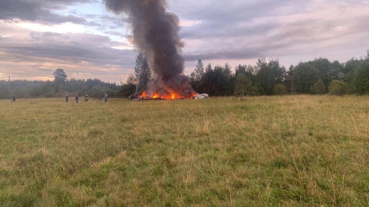 Prigozhin's plane crashes in Tver region of Russia