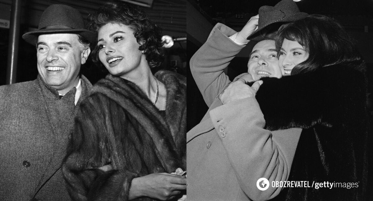 Carlo Ponti and 22 years younger than him, Sophia Loren