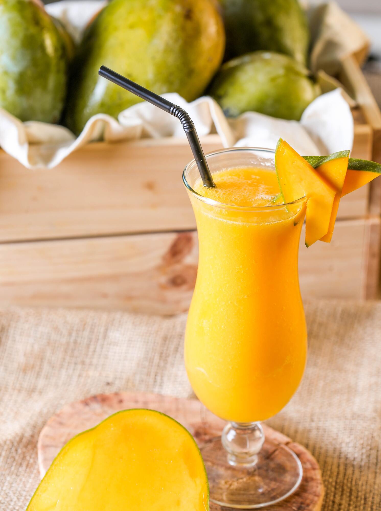 Ready-made mango smoothie