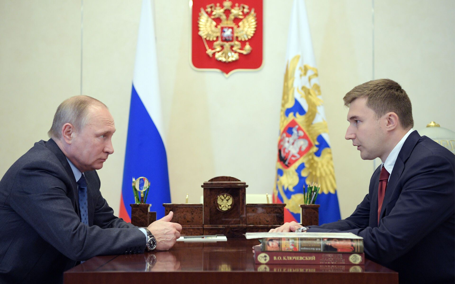Władimir Putin i Siergiej Kariakin