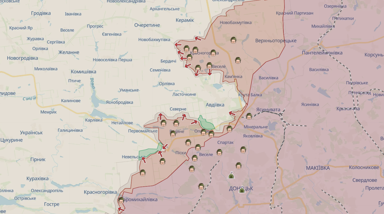 The situation in the Avdiivka direction