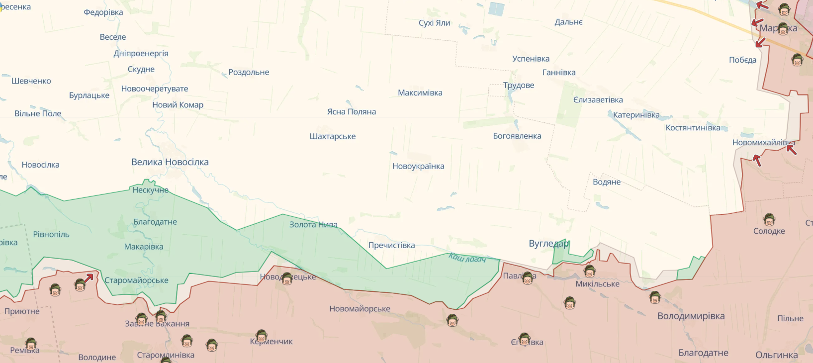 The situation in the Shakhtarsk direction