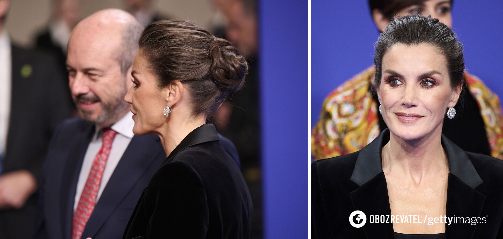 Queen Letizia, who is not shy about her gray hair, impressed with a super stylish hairstyle. Photo