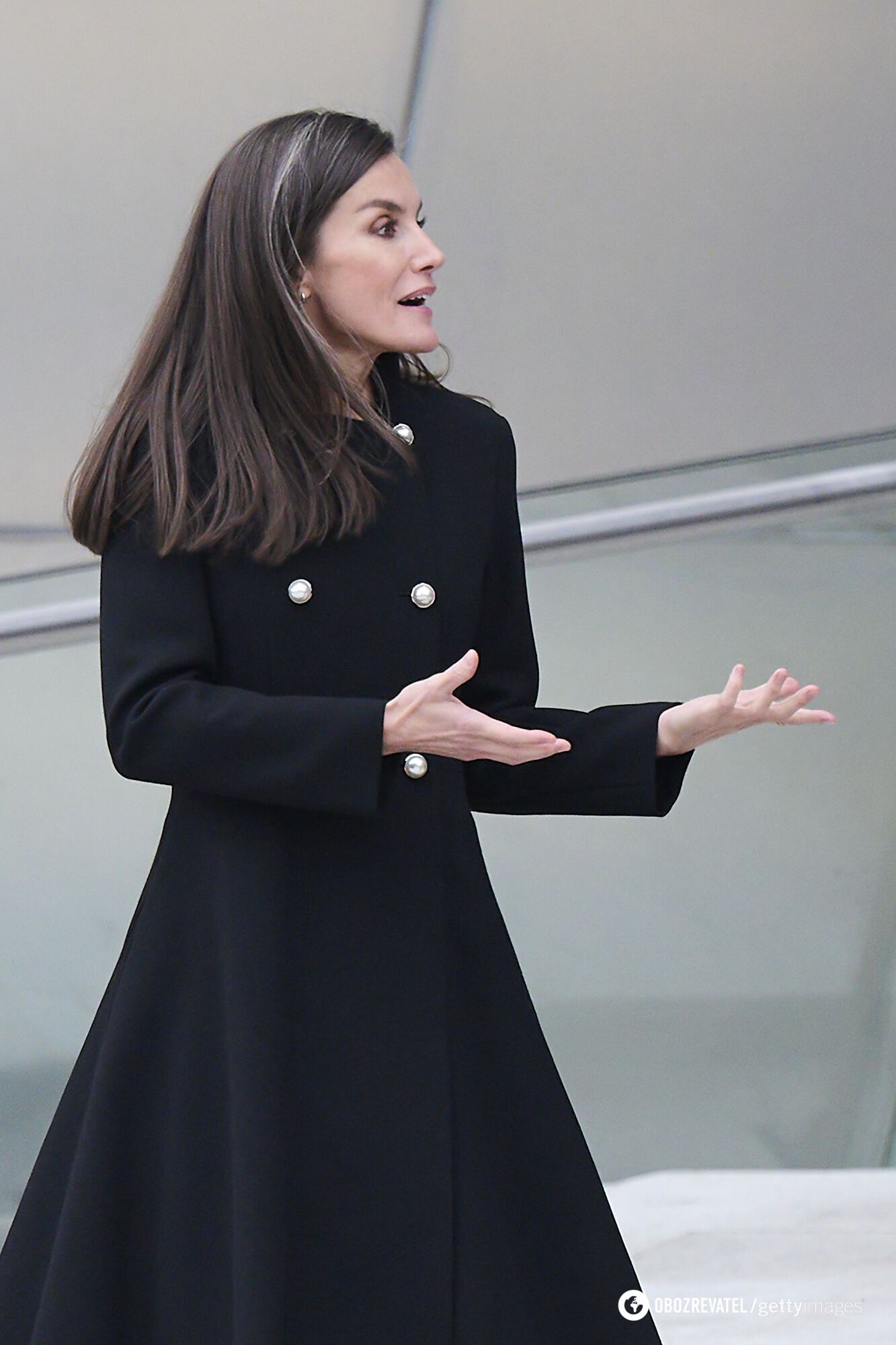 Queen Letizia, who is not shy about her gray hair, impressed with a super stylish hairstyle. Photo