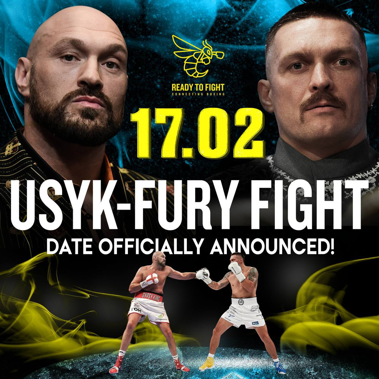 Usik-Fury fight to take place in February