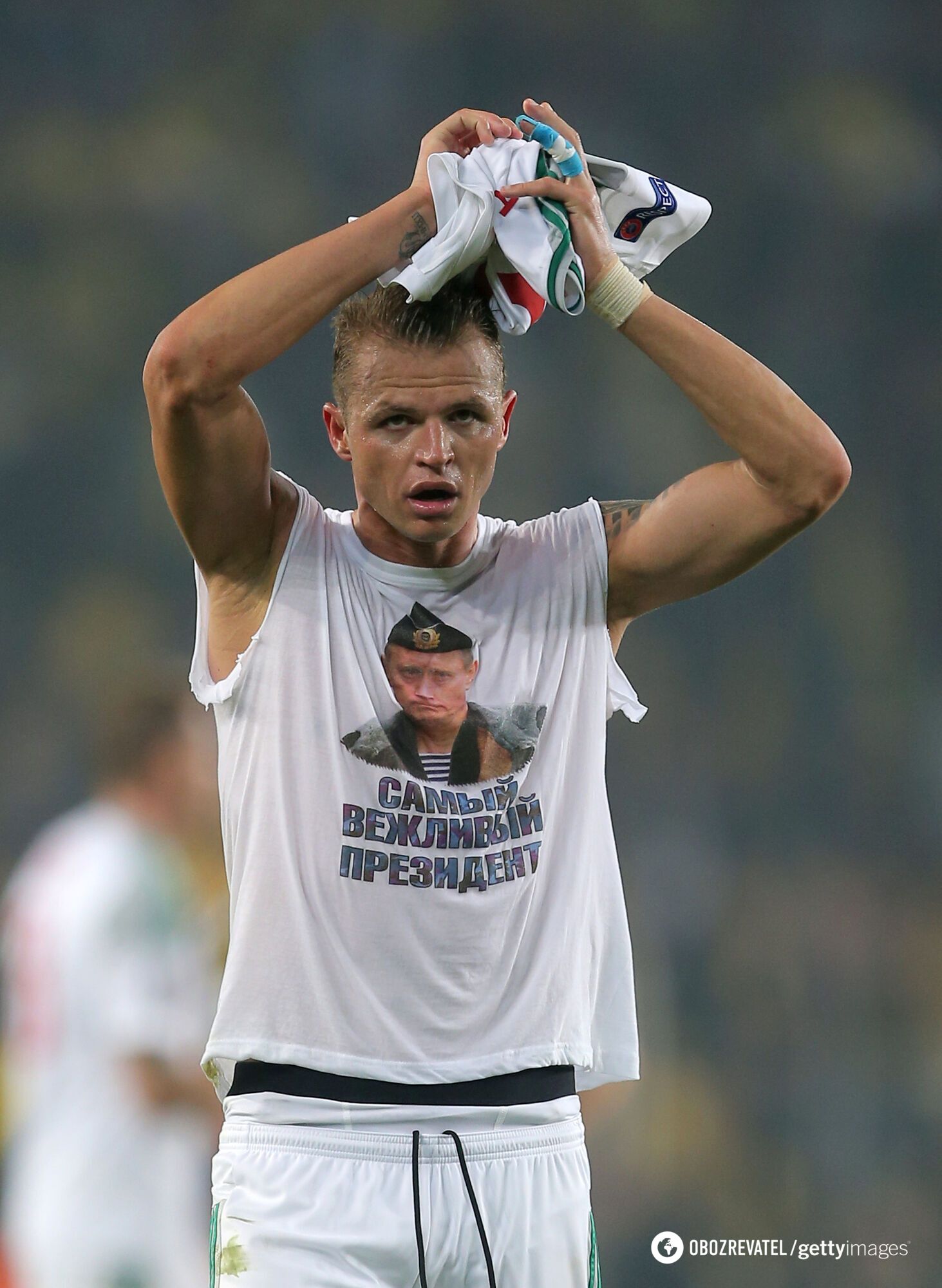 Footballer Dmitry Tarasov.