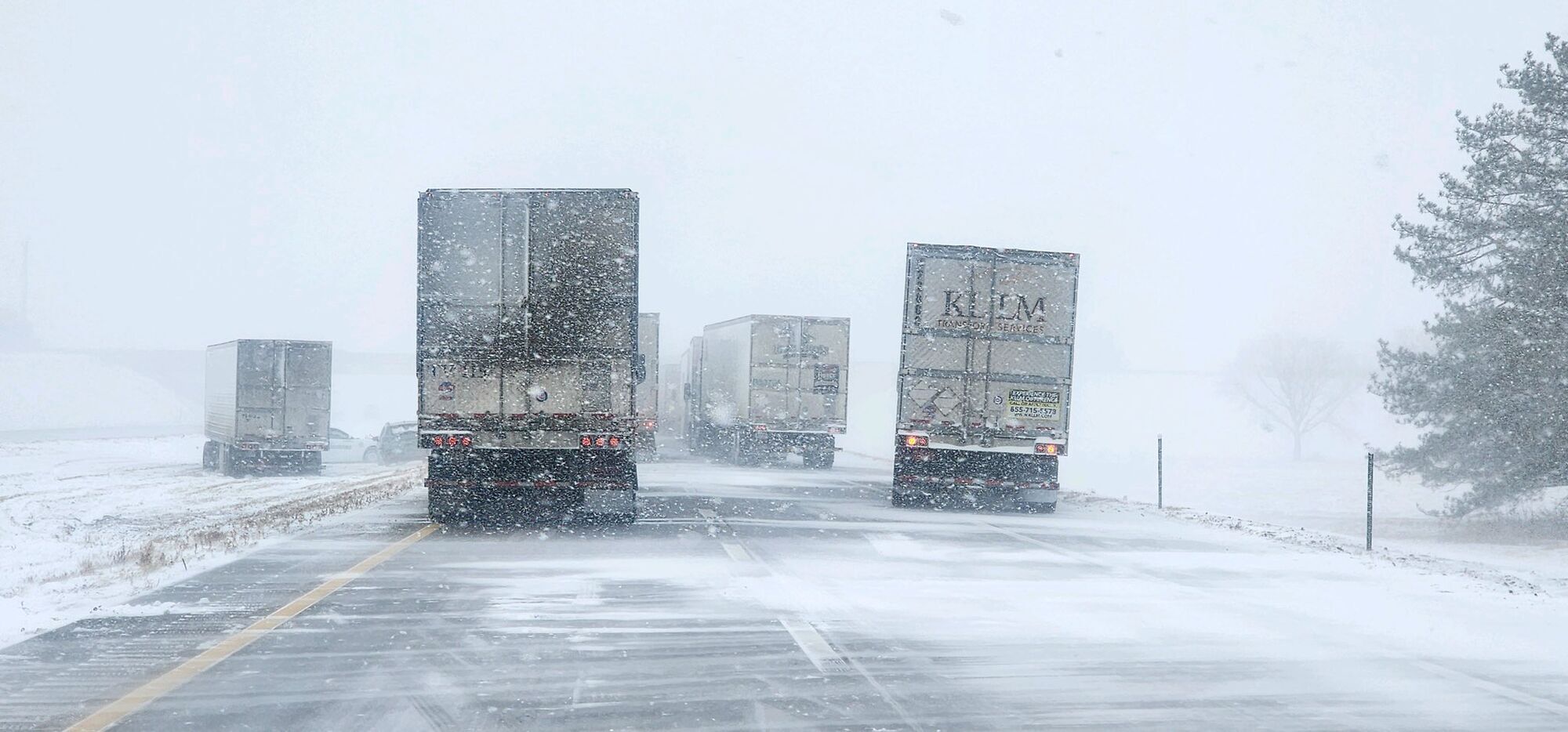 Massive transport disruptions in the US due to bad weather.