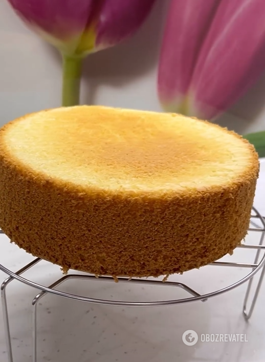 The popular chiffon sponge cake that always turns out to be fluffy: how to cook it correctly