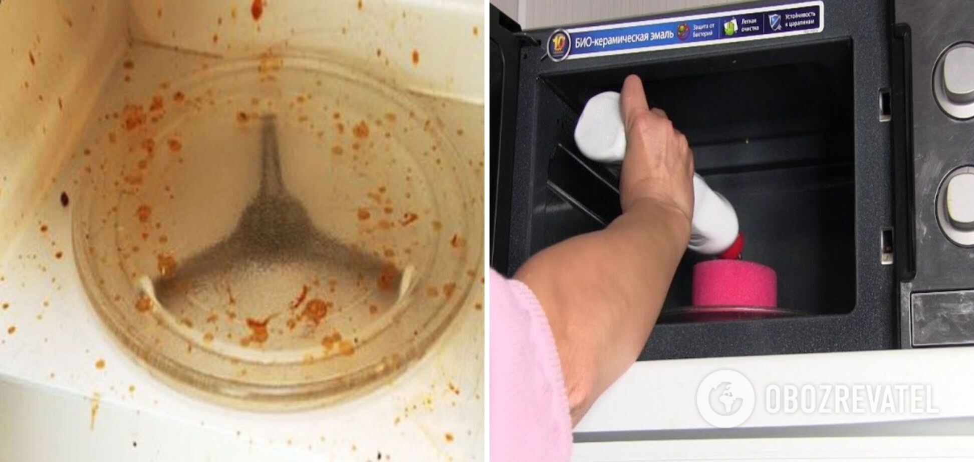 How to clean the microwave with citric acid
