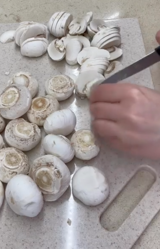 Mushrooms for the filling