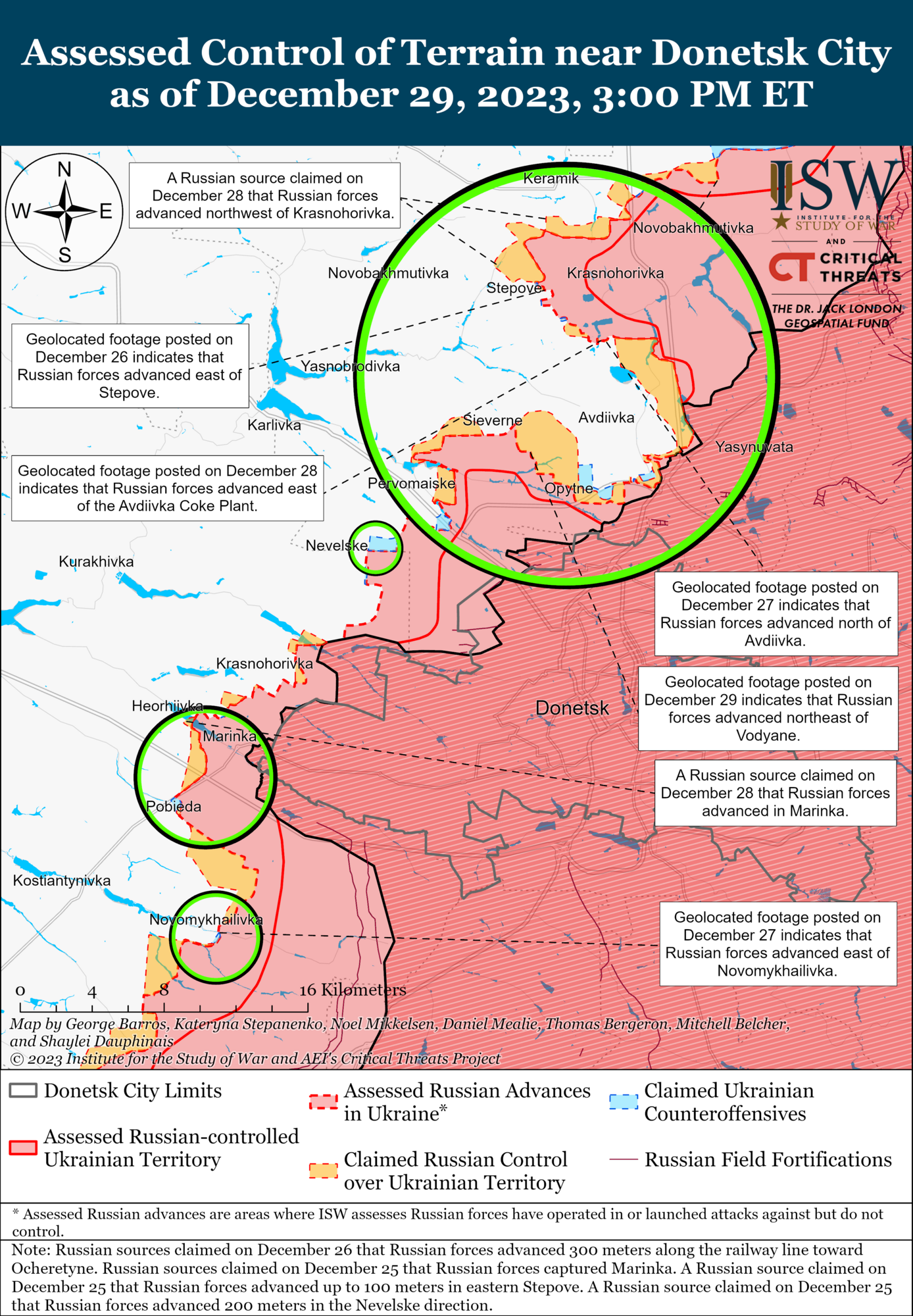 Positional battles continued around Avdiivka