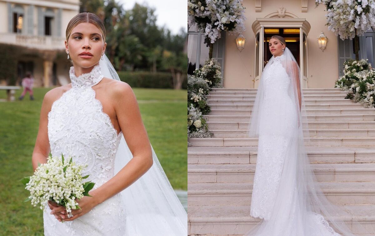 Top 7 most gorgeous celebrity wedding dresses in 2023. Photo