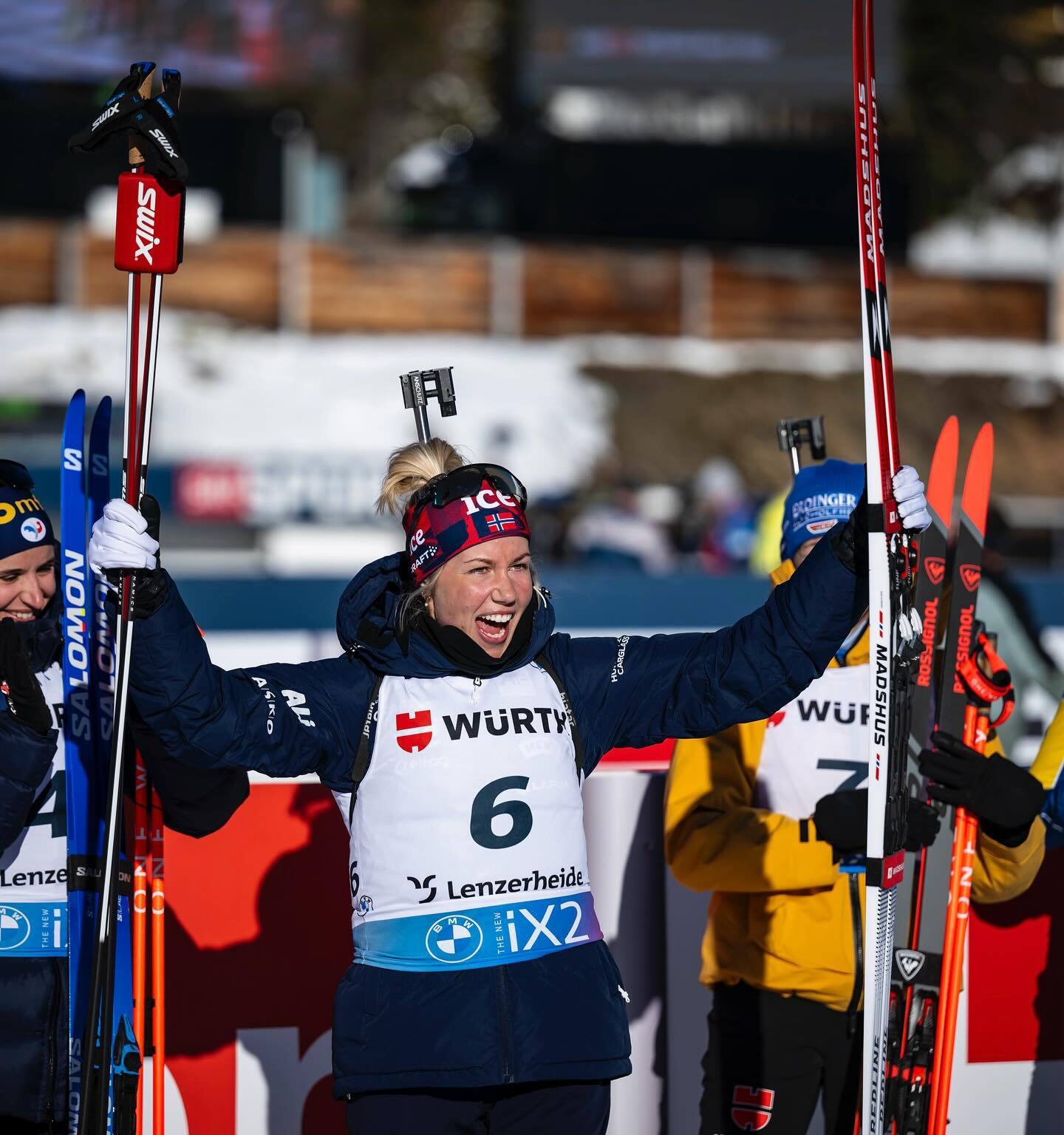 A saleswoman from Norway sensationally won a medal at the Biathlon World Cup. Photo 