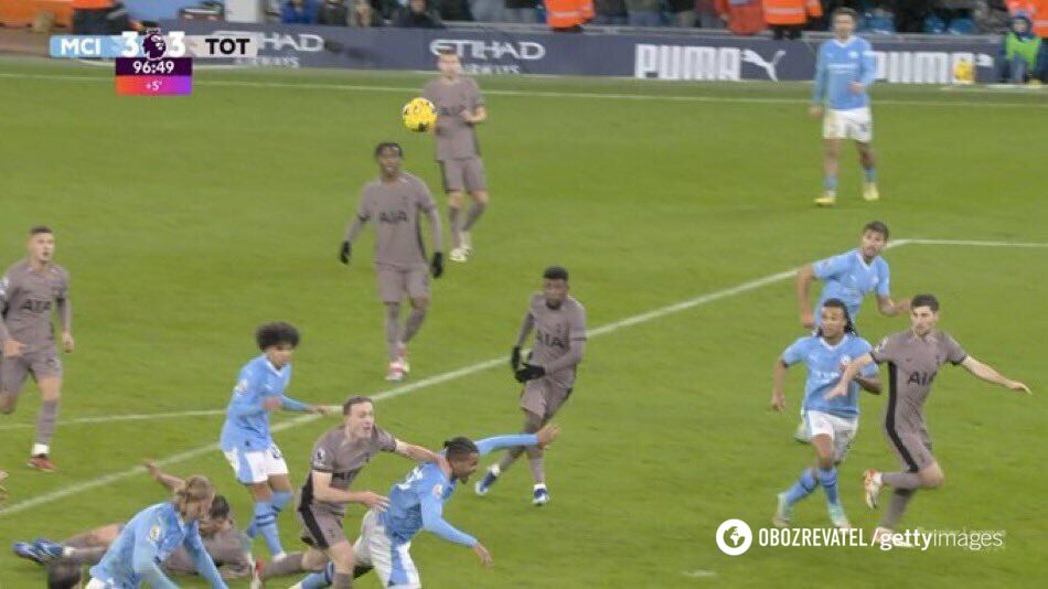 In the Premier League, the Manchester City vs Tottenham match ended in a huge scandal. Video