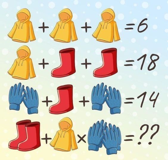 Only smart people can solve a math problem with a cloak, gloves, and boots. Photo