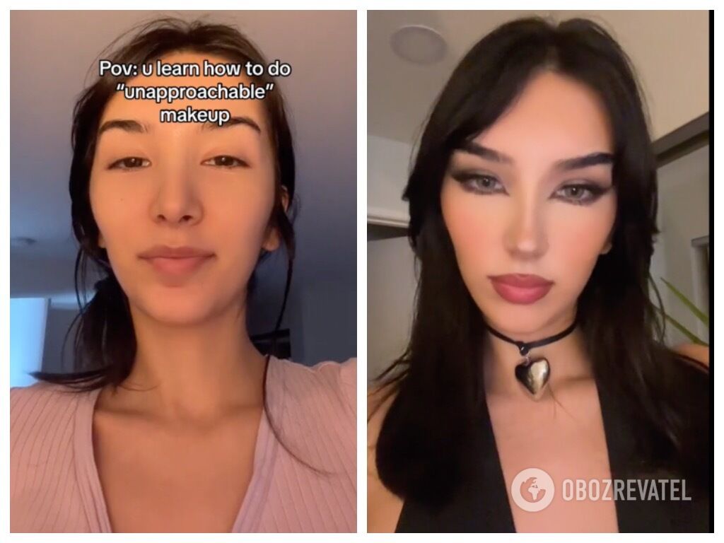 How ''unapproachable makeup'' became a TikTok trend and why it scares men away. Photos and videos