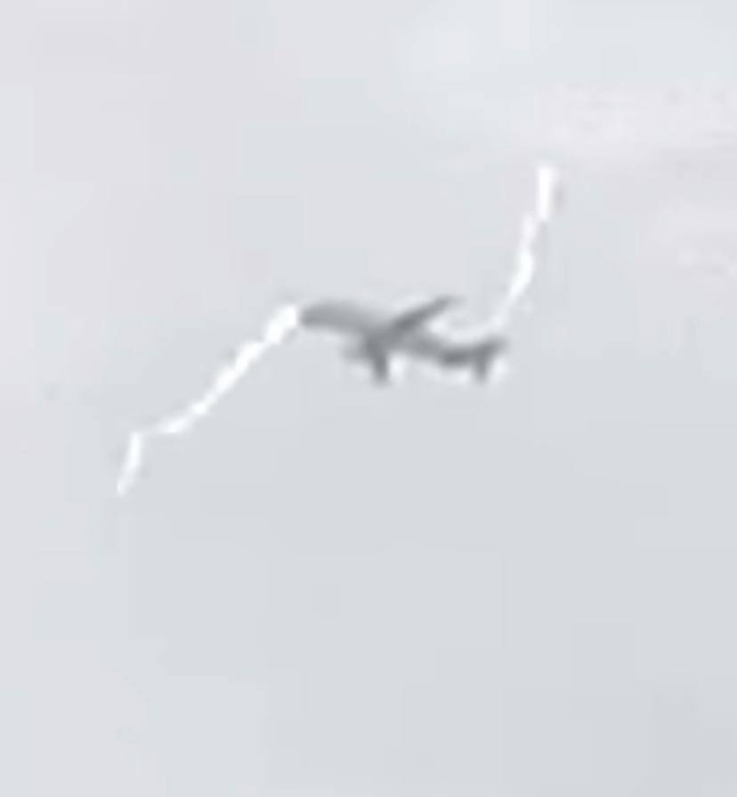 In the UK, a camera captured a lightning strike on a plane that had just taken off. Video