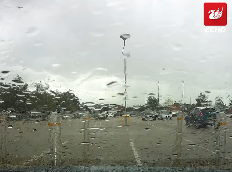 In the UK, a camera captured a lightning strike on a plane that had just taken off. Video